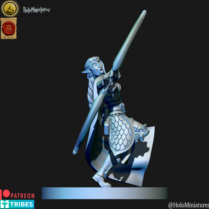 High elves queen's guard with bows image