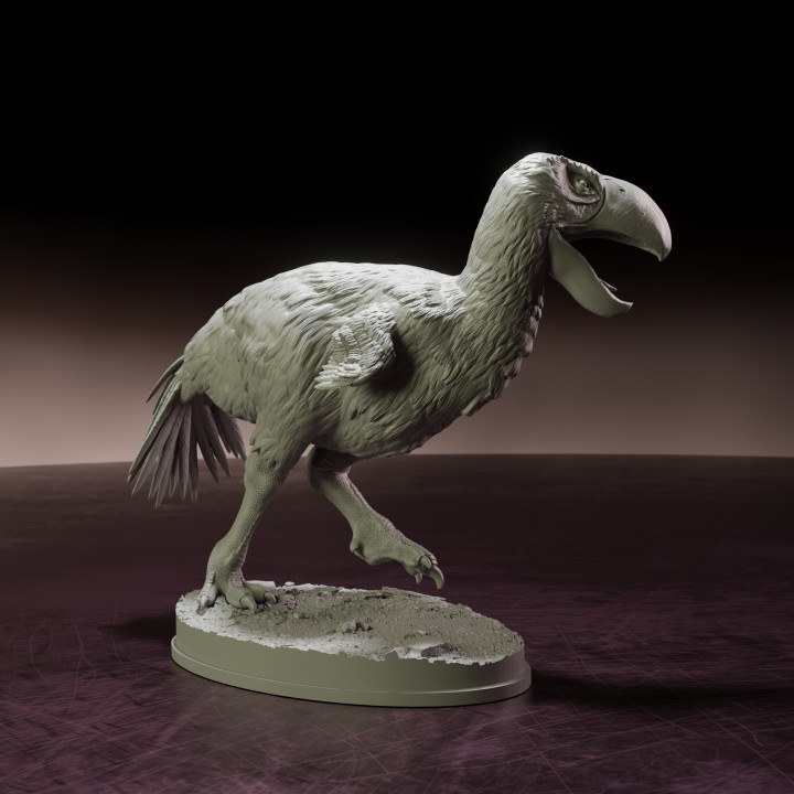 Brontornis running - pre-supported prehistoric bird image