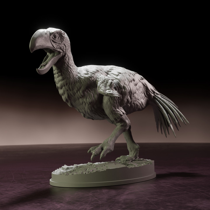 Brontornis running - pre-supported prehistoric bird image