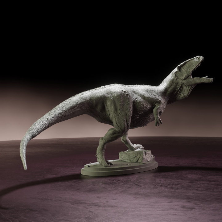 Carcharadontosaurus roar - pre-supported dinosaur image