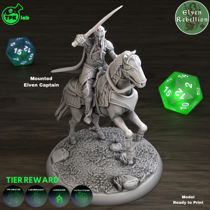 Mounted Elven Captain