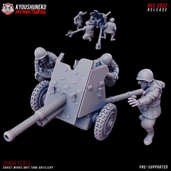 Soviet M1942 Anti Tank Artillery ww2