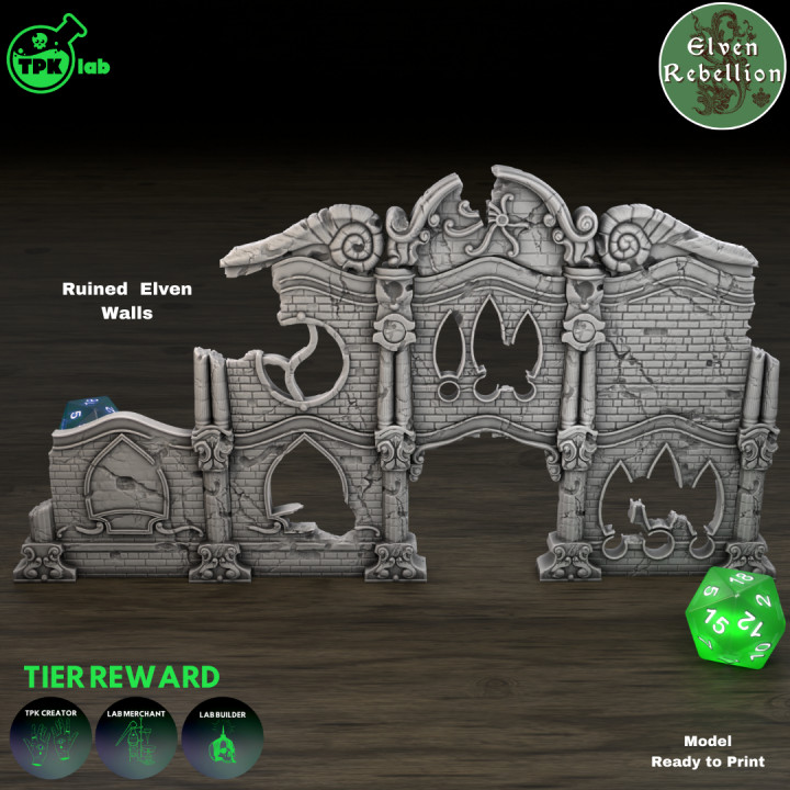 Ruined Elven Walls (Scenery/Terrain)