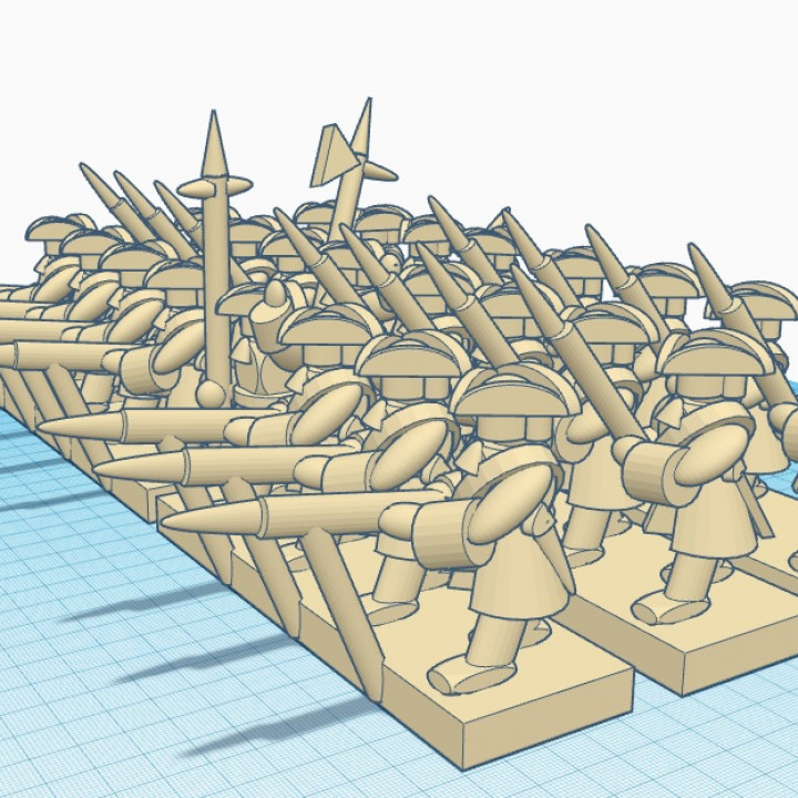 6mm XVIII INFANTRY TRICORN "advancing"