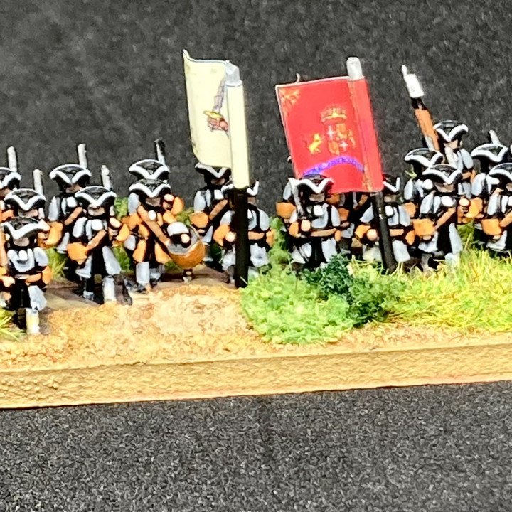 6mm XVIII INFANTRY TRICORN "marching"