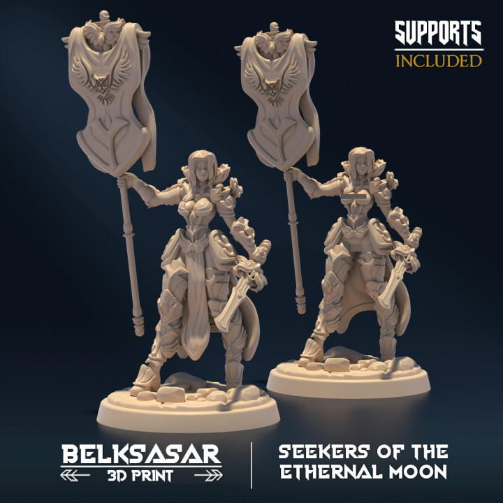 3D Printable Moon Keeper Battleleader B All Variant by belksasar 3dprint