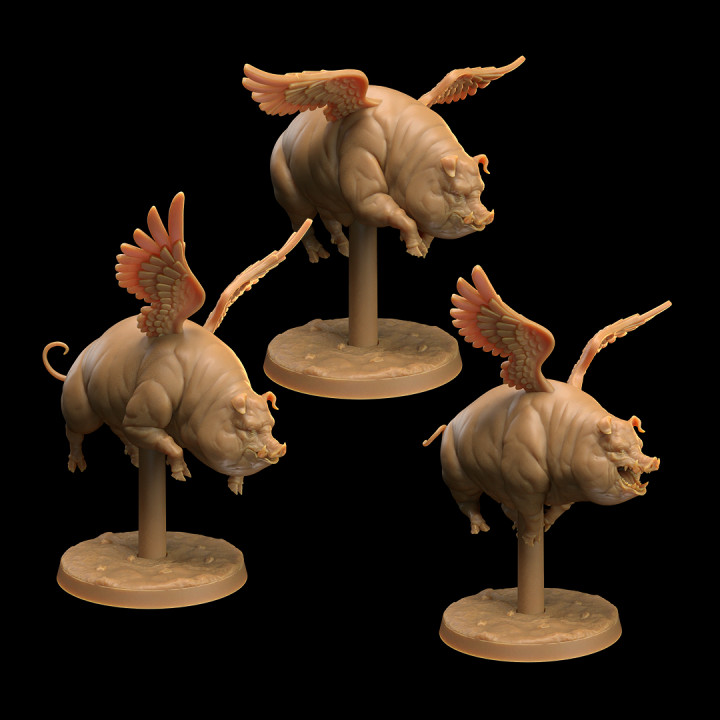 Flying Pigs | PRESUPPORTED | Revenge of the Farmomancer | Copperlock's Zoo