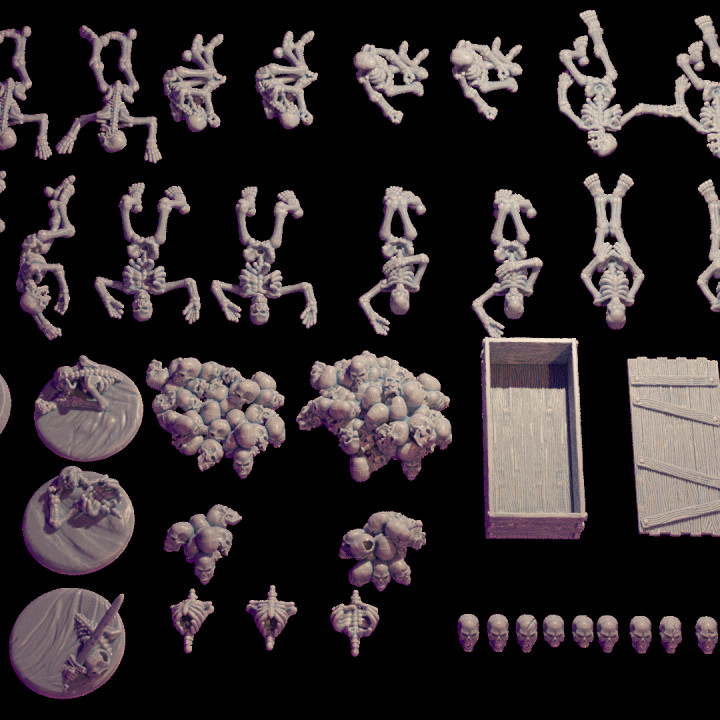 Skeleton Scatter Props Complete Set image