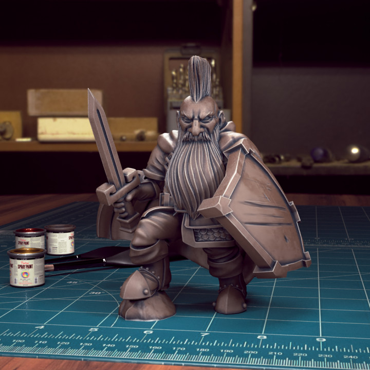 Male Dwarf 07 Fighter [Pre-Supported] image