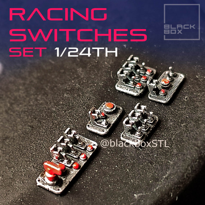 Racing Switches Set for modelkit and diecast 1-24th scale image
