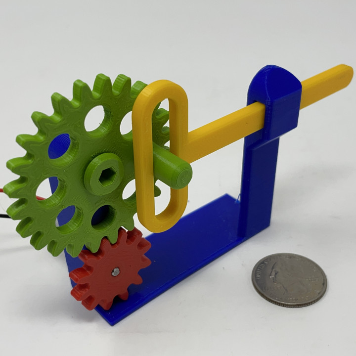 A Simple 3D Printed Scotch Yoke Mechanism. image