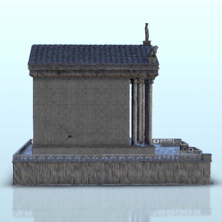 Temple with ballustrades 8 - Ancient Classic Old Archaic Historical 28mm 20mm 15mm image
