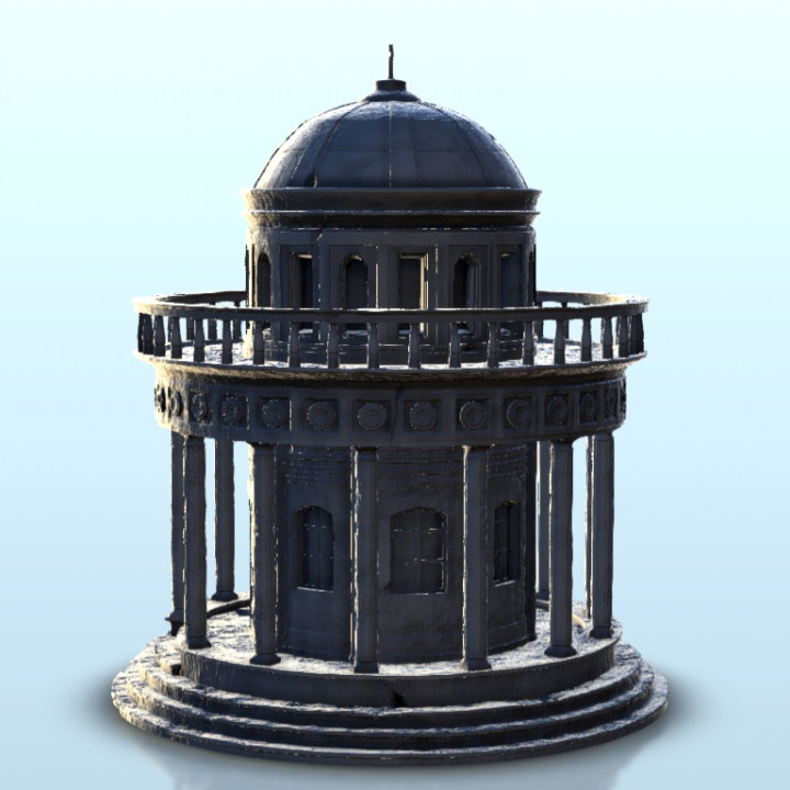Antic rounded christan building 14 - Ancient Classic Old Archaic Historical 28mm 20mm 15mm image