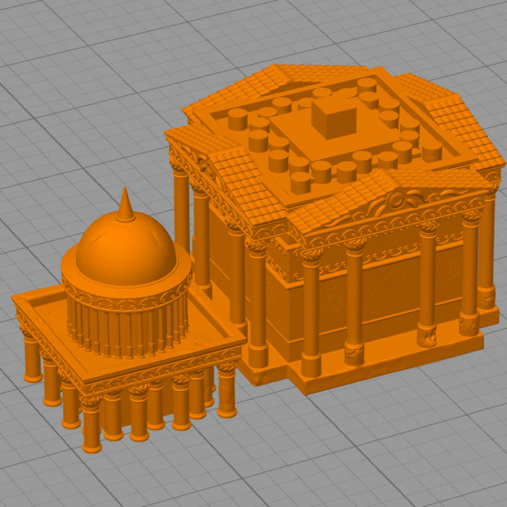 Antic temple 24 - Ancient Classic Old Archaic Historical 28mm 20mm 15mm