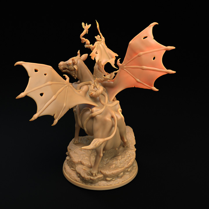 Farmomancer Riding Barnyard Chimera | PRESUPPORTED | Revenge of the Farmomancer