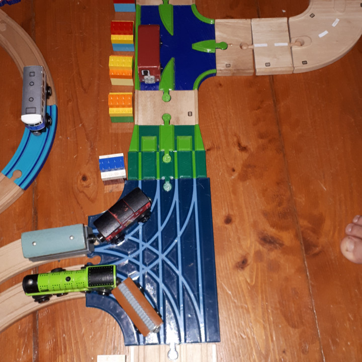 Playtive - dual rail kind - wooden roadway image