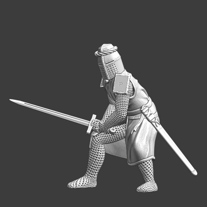 Medieval Teutonic knight - Last stance