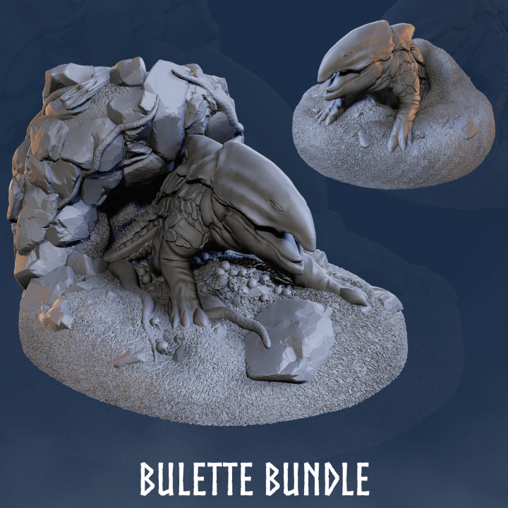 Bulette Bundle - Landshark - Bulette Monster - Landshark Monster - Land Shark - Monster - Crawler Monster image