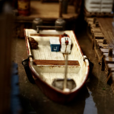 Picture of print of 28mm Somali Pirate Skiff / Boat