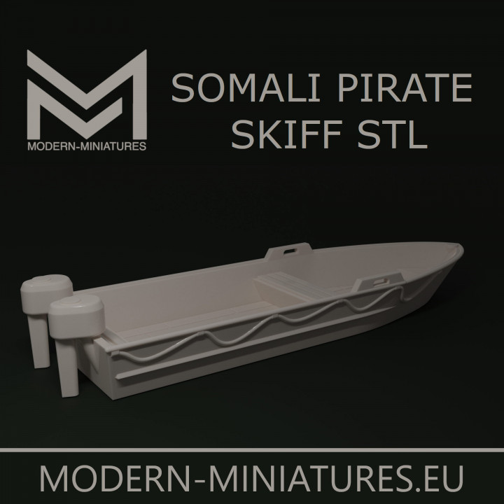 28mm Somali Pirate Skiff / Boat image
