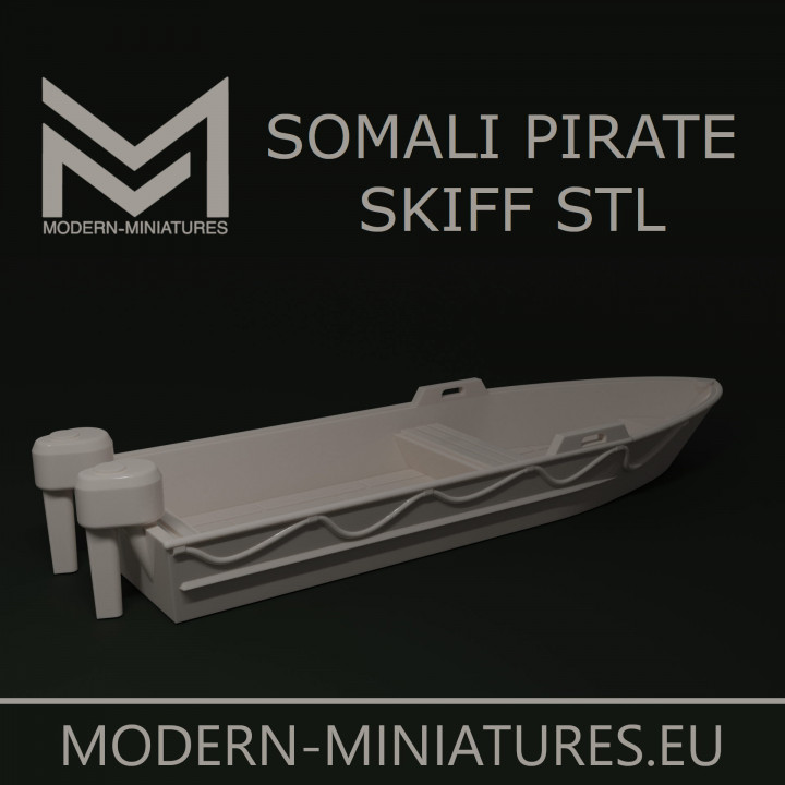 28mm Somali Pirate Skiff / Boat