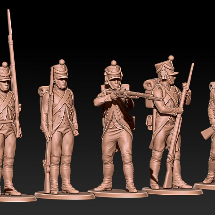 napoleonic french fusiliers with shako image