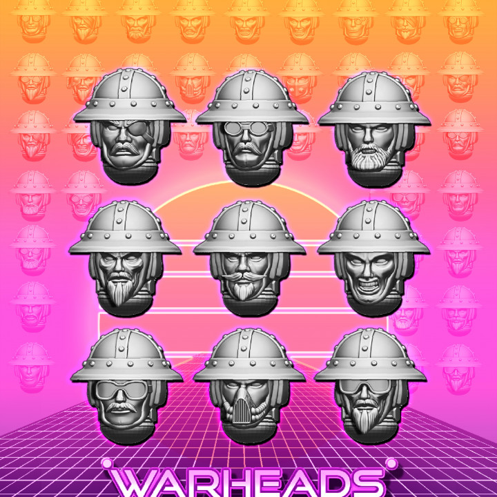Mercenary Crossbowman Heads! (66 heads)