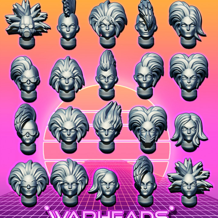 Punk Rock Girls Heads! Ganger Edition! (20 heads)