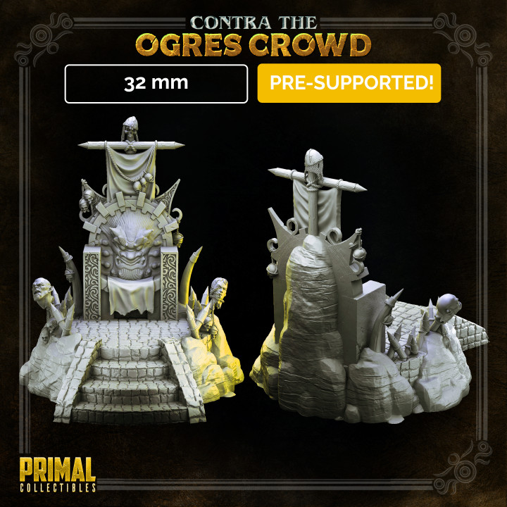 Boss throne- CONTRA THE OGRE CROWD - MASTERS OF DUNGEONS QUEST image