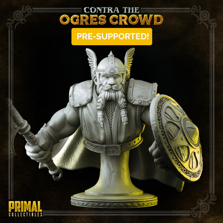 Dwarf-Azaghal-Bust-CONTRATHEOGRESCROWD-MASTERSOFDUNGEONSQUEST