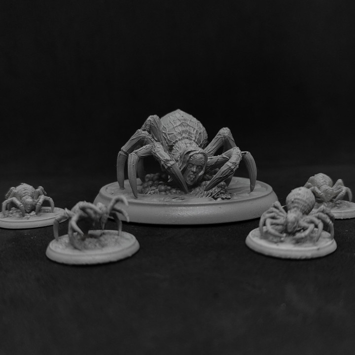 D Printable Bundle Spider Queen Lair By Necropunks Miniatures