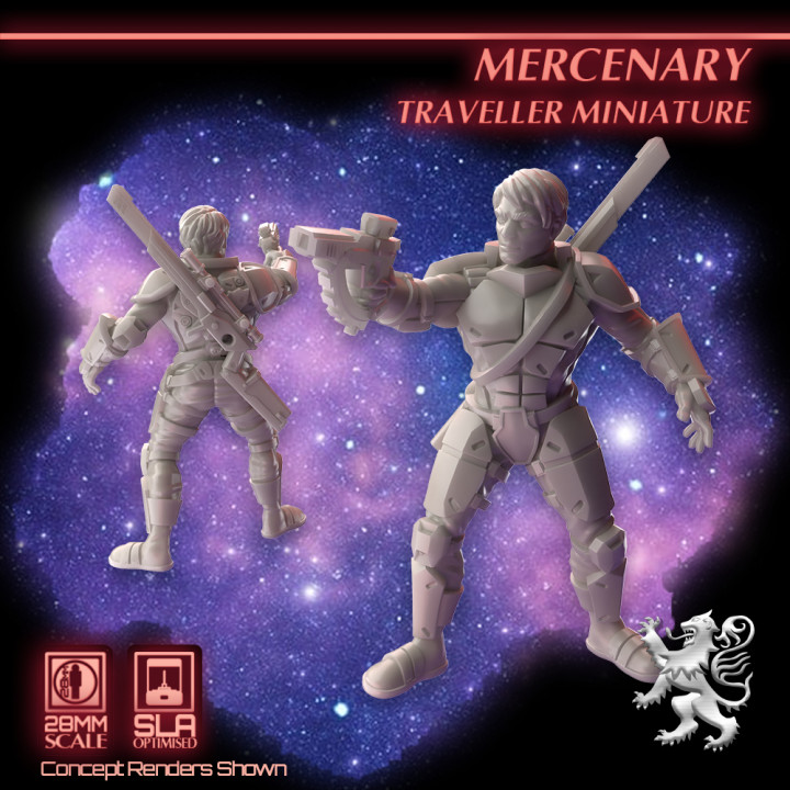 Mercenary Traveller Miniature image
