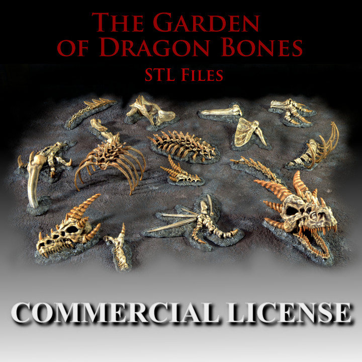 [Commercial License] The Garden Of Dragon Bones STL image