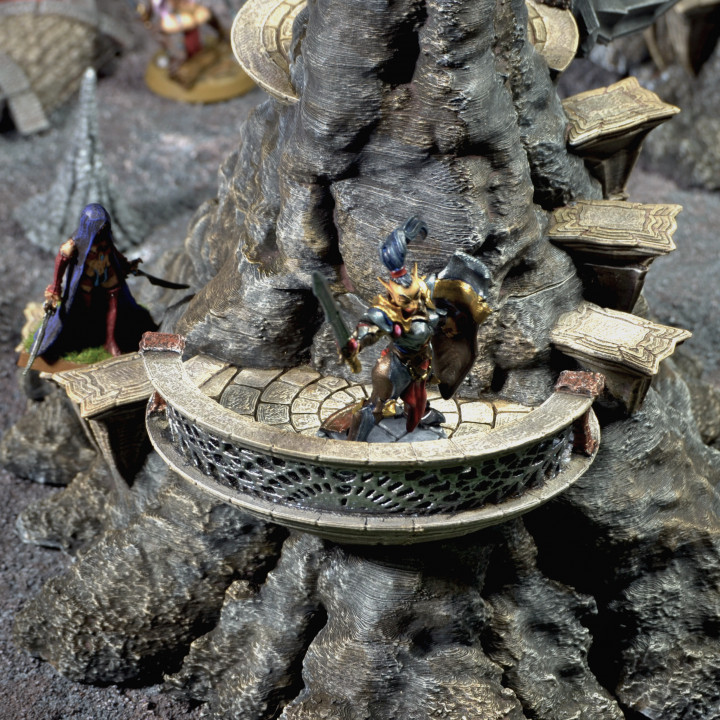 [Commercial License] Dark Elf Environment STL
