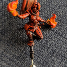 Picture of print of Trisha, the Fiery Sorceress