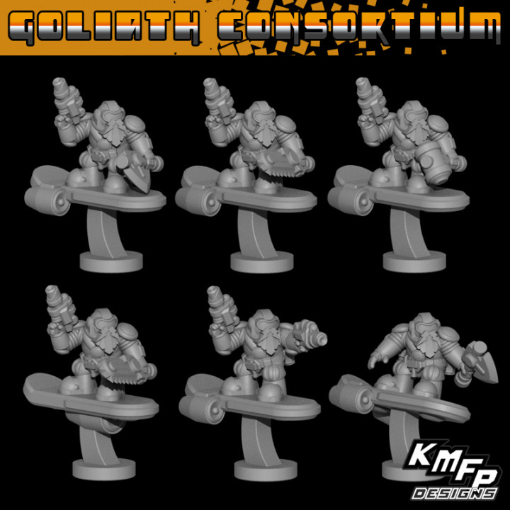 Goliath Consortium Brotherhood Assault Squad (6-8mm)