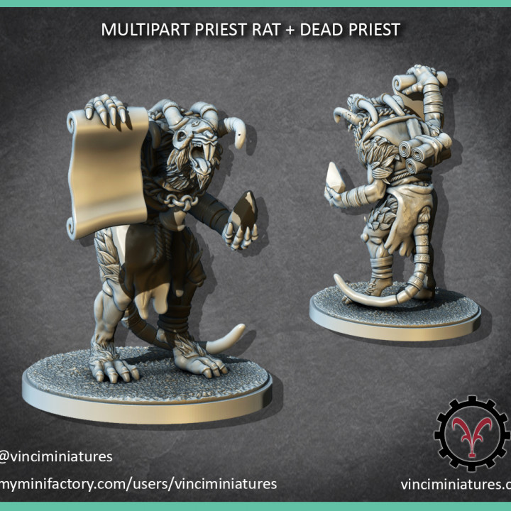 MULTIPART PRIEST RAT + DEAD PRIEST image