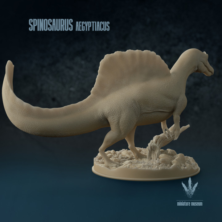 3D Printable Spinosaurus Aegyptiacus : Walking By Miniature Museum