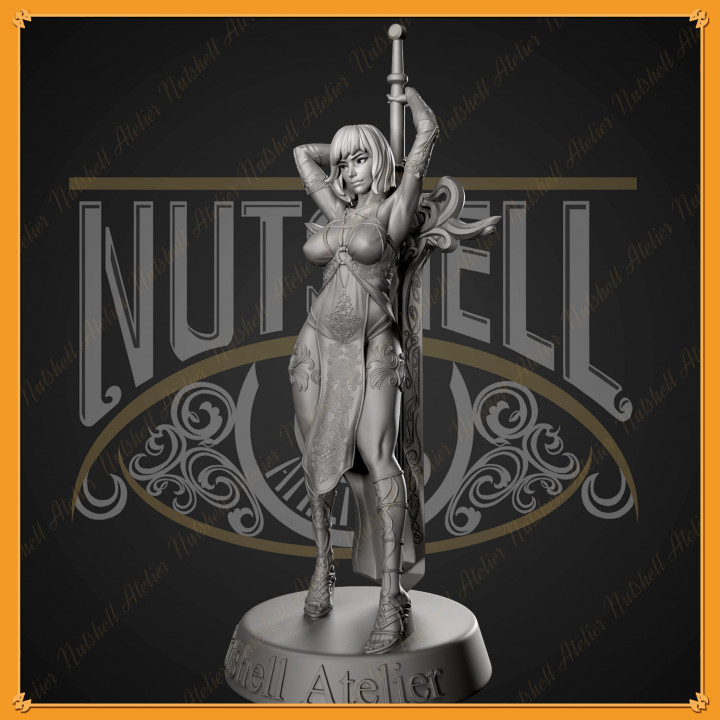 Nutshell Atelier - Sword Keeper (NSFW) Statue Version image