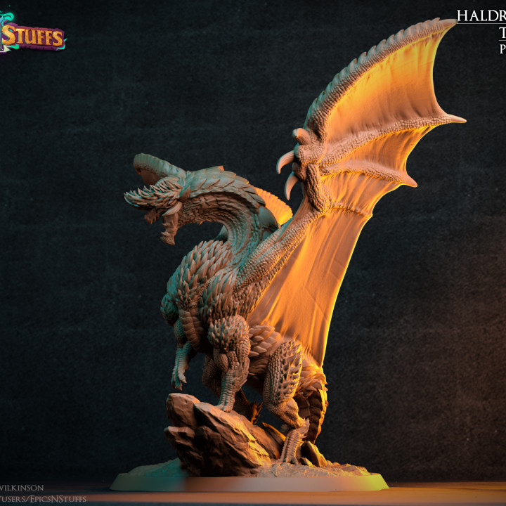 Haldraxion, The Sky Veil Miniature/Statue - Pre-Supported image