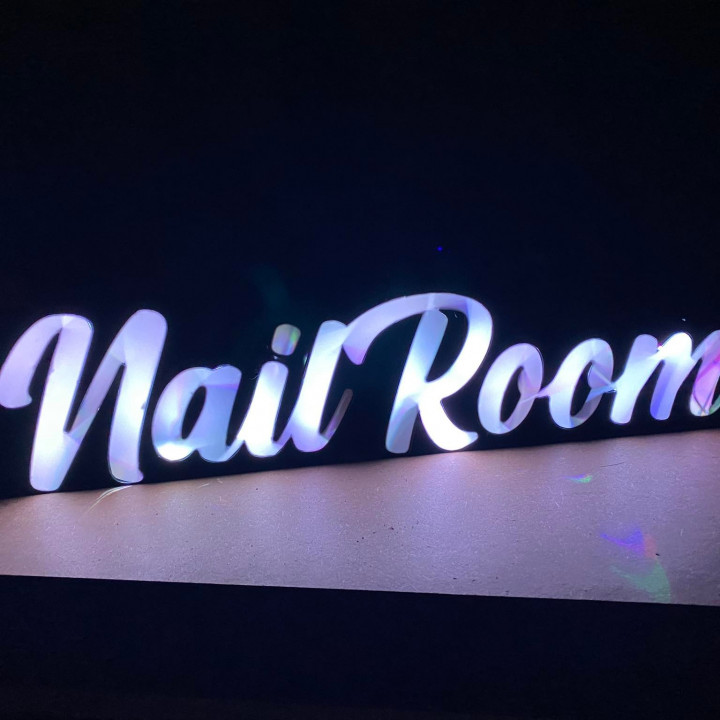 Nail Room Led Sign