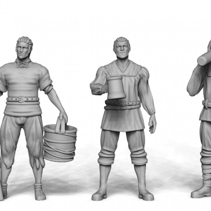 Tavern Patrons - Fantasy Tavern District Kickstarter