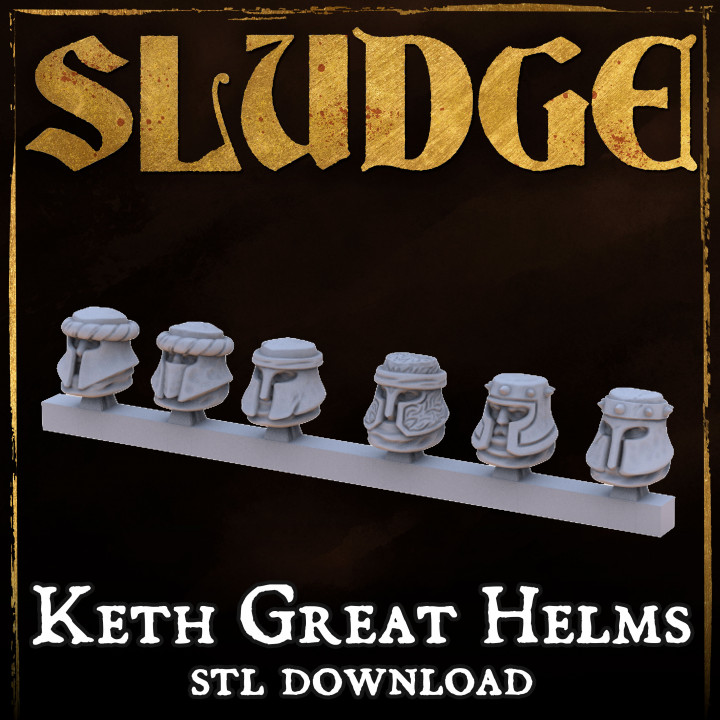 SLUDGE Keth Great Helms Conversion Heads image