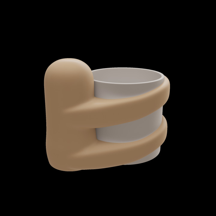 3D Printable Sloth Planter Pot Organiser by sliceables