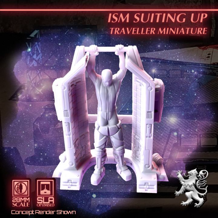 Imperial Star Marine Suiting Up Traveller Miniature image