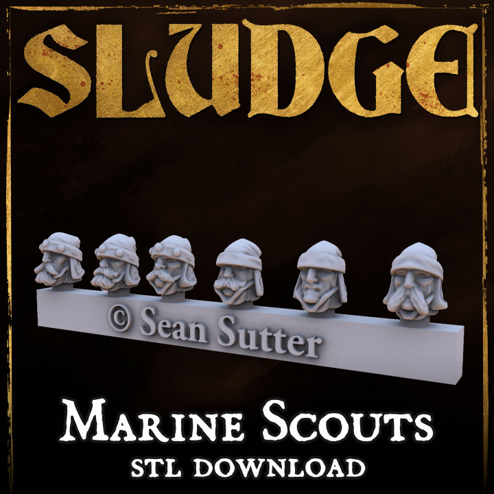 SLUDGE Royal Marine Scout Conversion Heads image