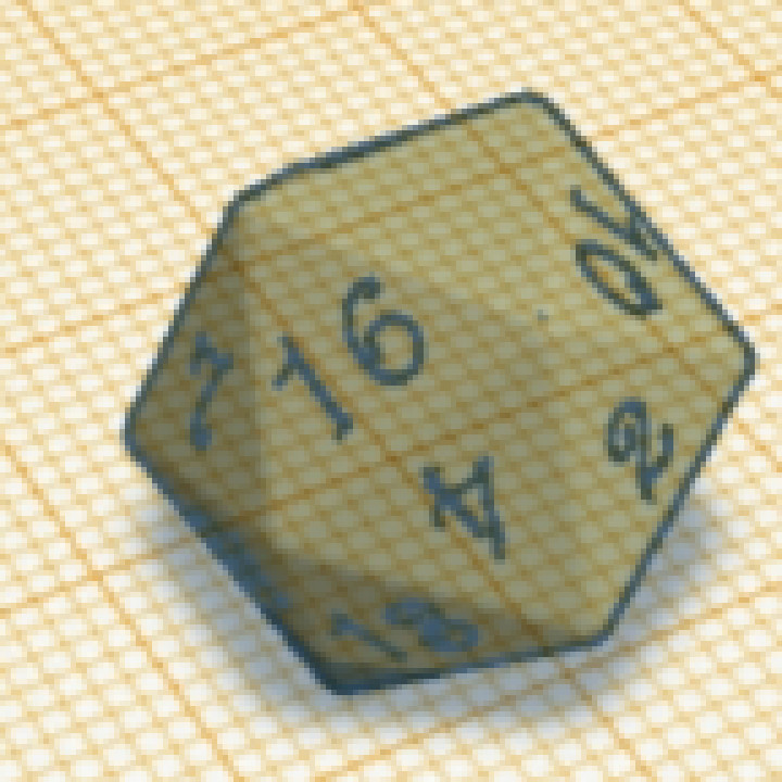 D20, Number 20 Is blank for customization