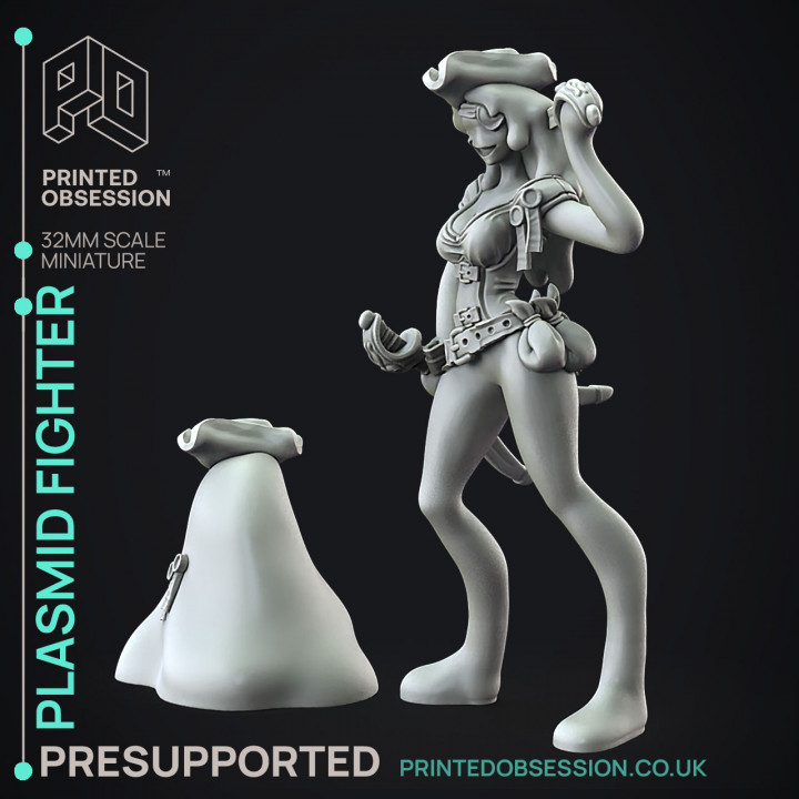 Plasmoid Pirate (2 forms) - Weird Shores - PRESUPPROTED - 32mm scale