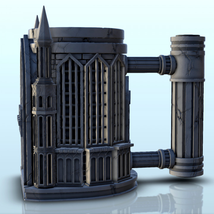 Gothic castle dice mug (13) - Can holder Game Dice Gaming Beverage Drink image