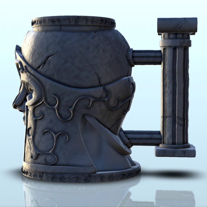 Spartanian soldier dice mug (21) - Can holder Game Dice Gaming Beverage Drink image